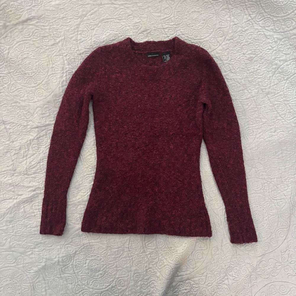 Moda International Maroon Sweater
